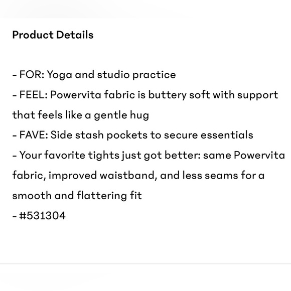 Athleta salutation high rise capri - Picture 8 of 8